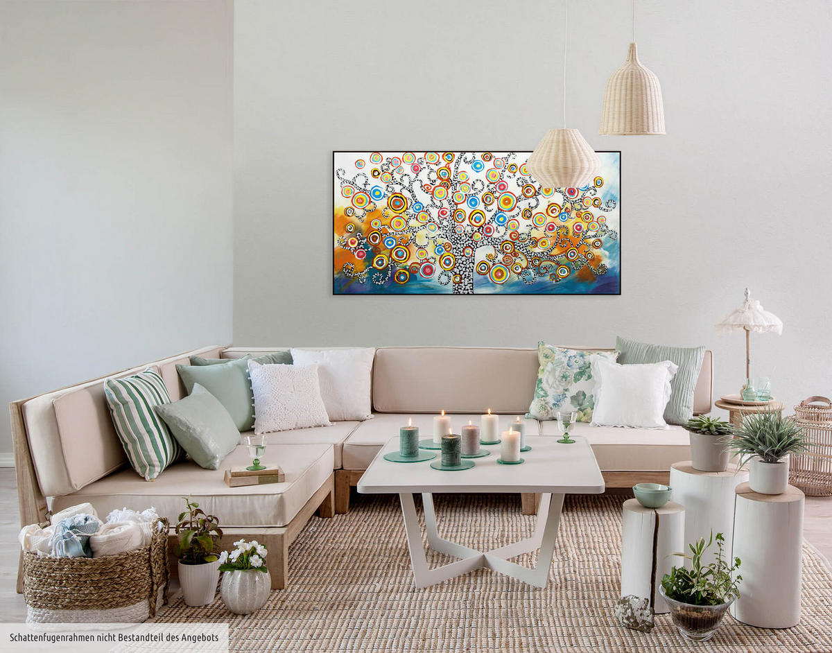 ÖLGEMÄLDE 120/60 cm - Multicolor, Holz/Textil (120/60cm) - KUNSTLOFT