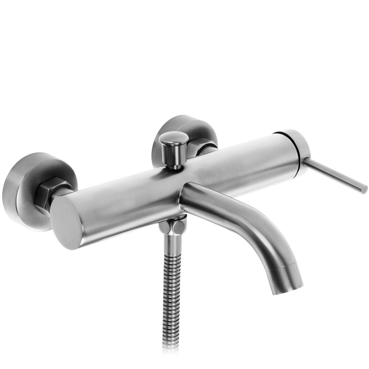 WANNENARMATUR Rea Spot Nickel Brush - Nickelfarben, Metall (23.5/18.5/22cm) - REA