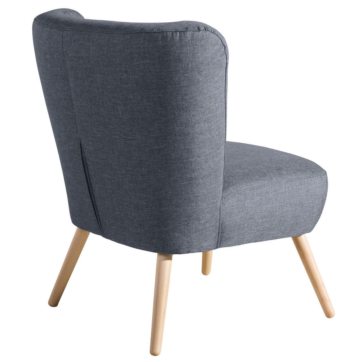 SESSEL Kassi Bezug Flachgewebe Buche natur / denim - Blau, Kunststoff (69/80/68cm) - 58aufmkessel