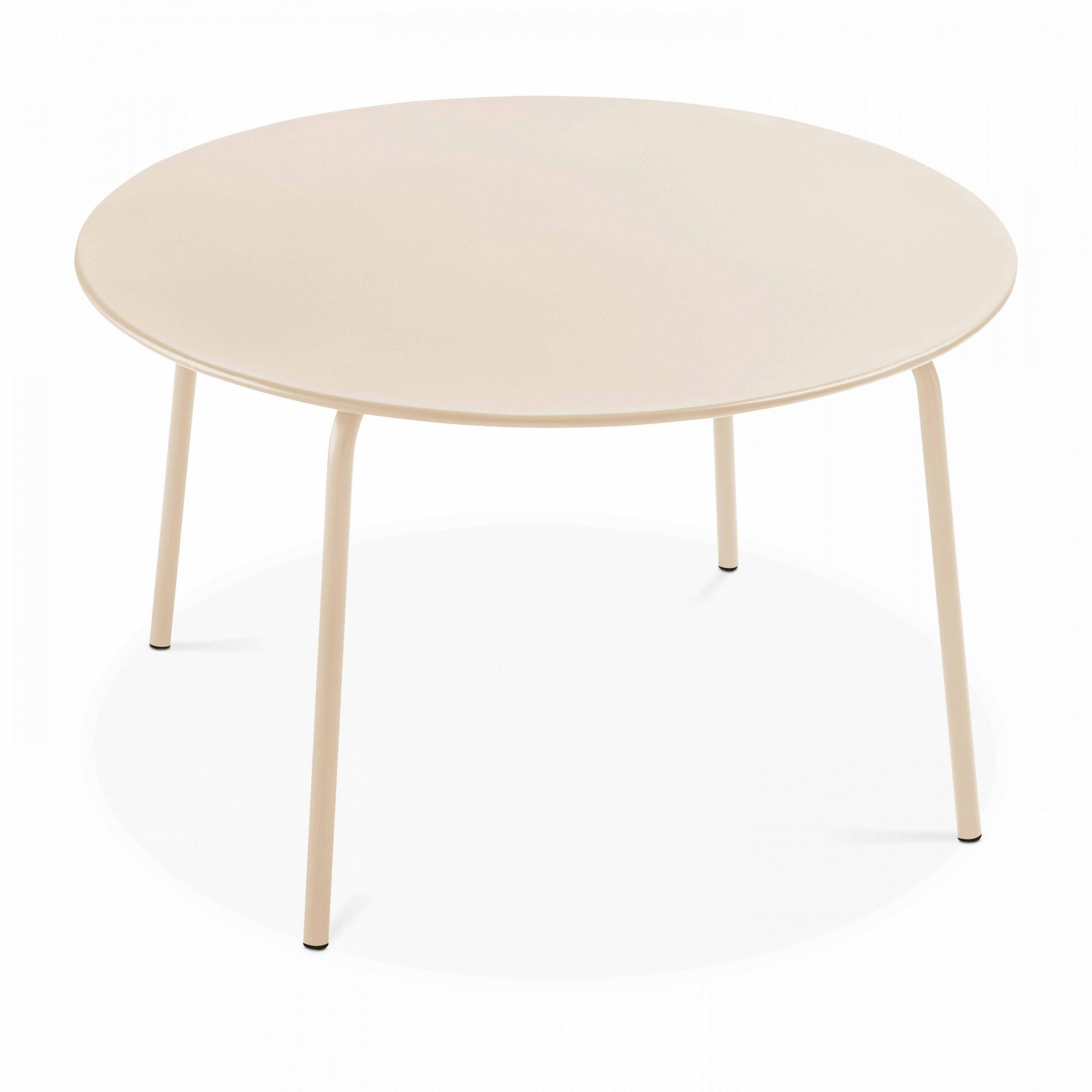 GARTENSET 7-tlg., Elfenbeinfarbe - Creme, Metall - Oviala
