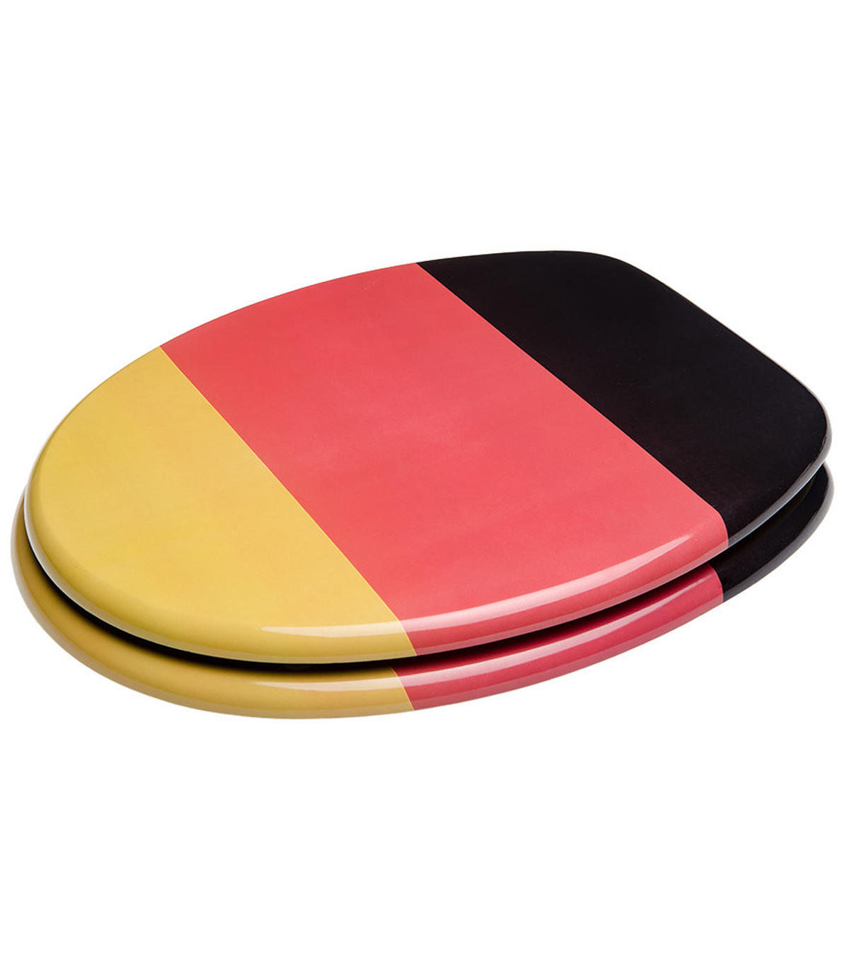 WC-SITZ Deutschland - Multicolor, Holzwerkstoff (38/6/47cm) - Sanilo