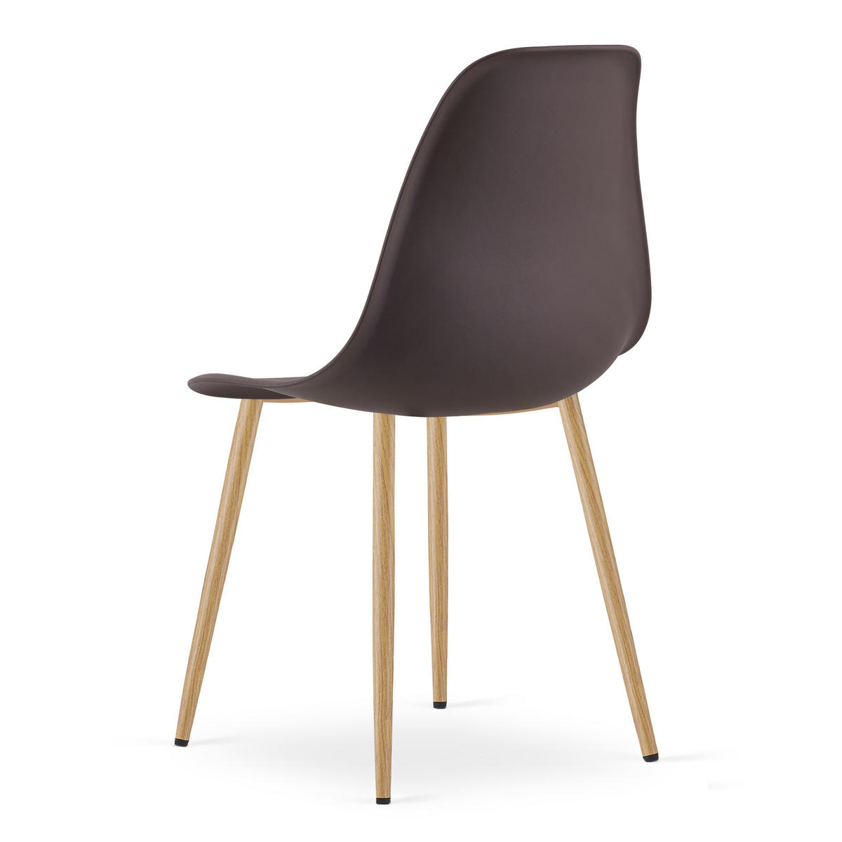 ESSZIMMERSTUHL KALEO Kaffeesitz, natürliche Beine - Naturfarben/Braun, Kunststoff (46/84/51cm) - Valora