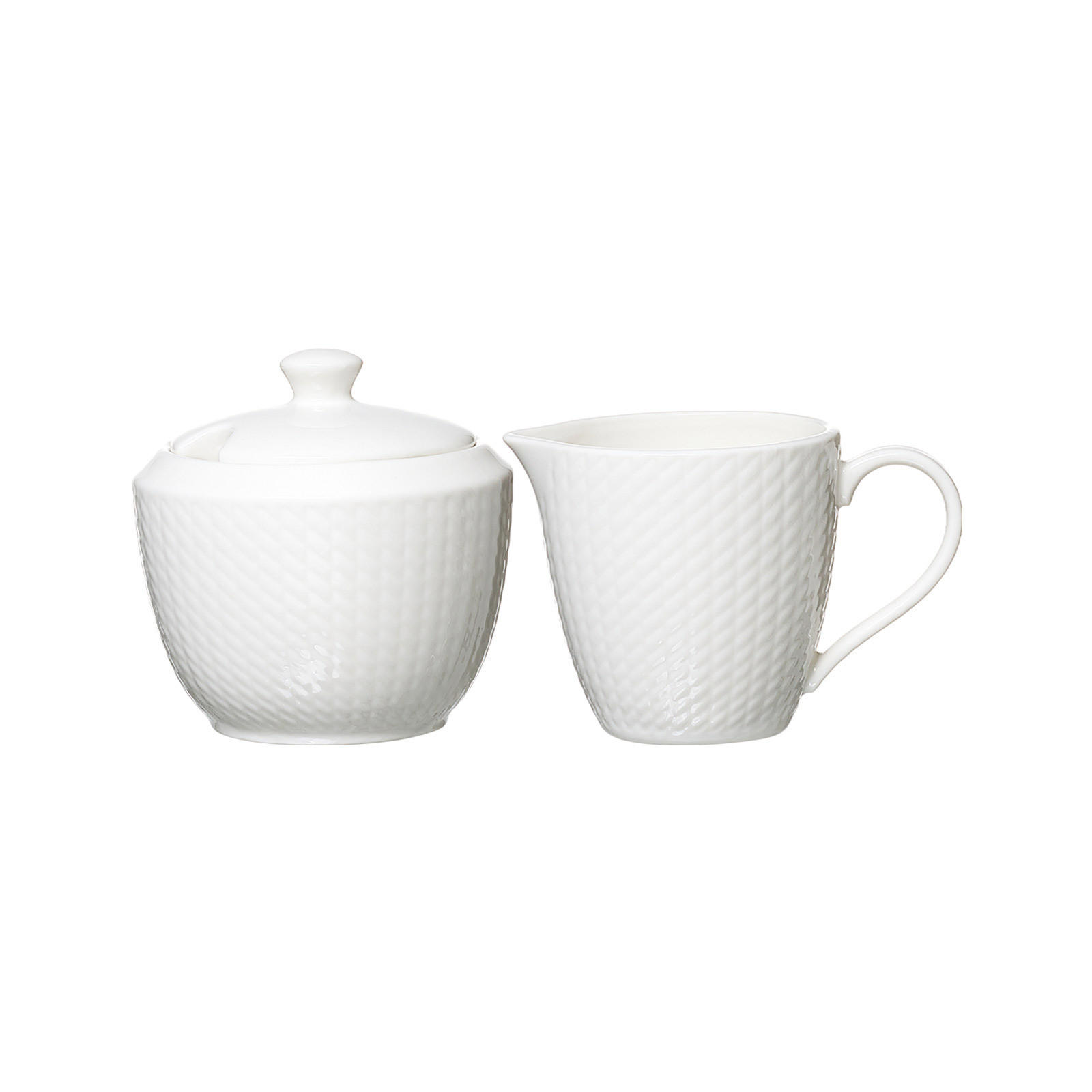 MILCH- UND ZUCKER-SET Saphir weiß 2er Set - Weiß, Keramik (1/1cm) - Ritzenhoff Breker