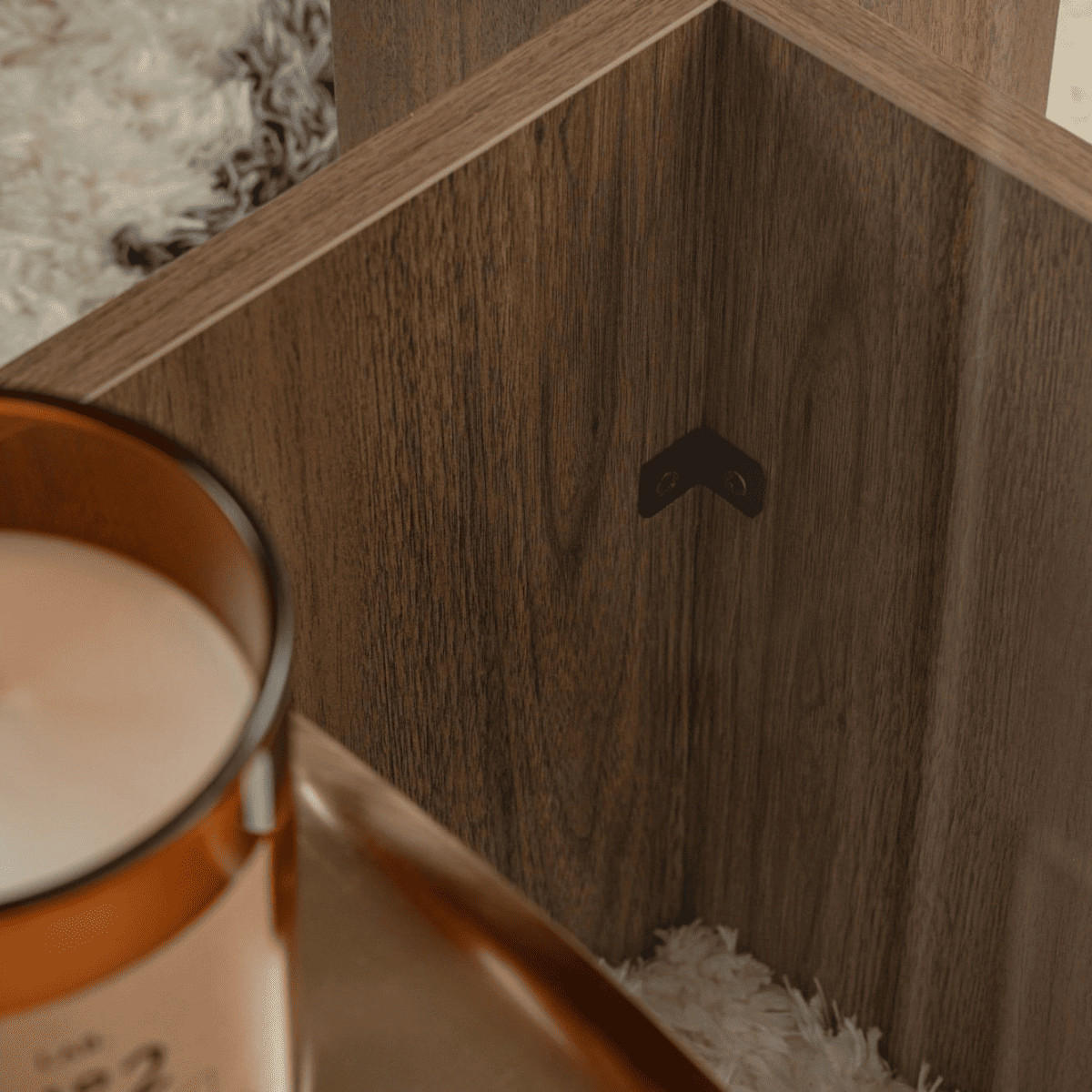 COUCHTISCH mit Tischplatte aus gehärtetem Glas 105/65/30 cm - Naturfarben, Holzwerkstoff (110/65/30cm) - Calicosy