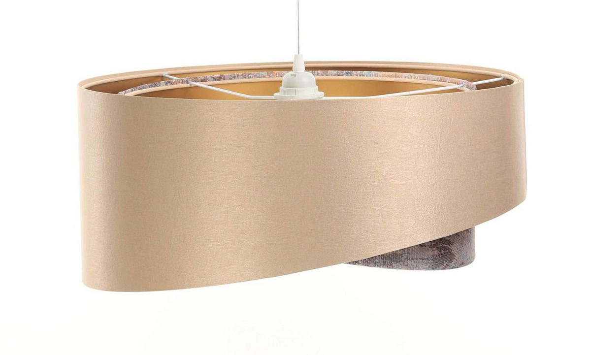 HÄNGELEUCHTE Gold 50/23 cm - Goldfarben, Kunststoff (50/1.3/23cm) - ONZENO