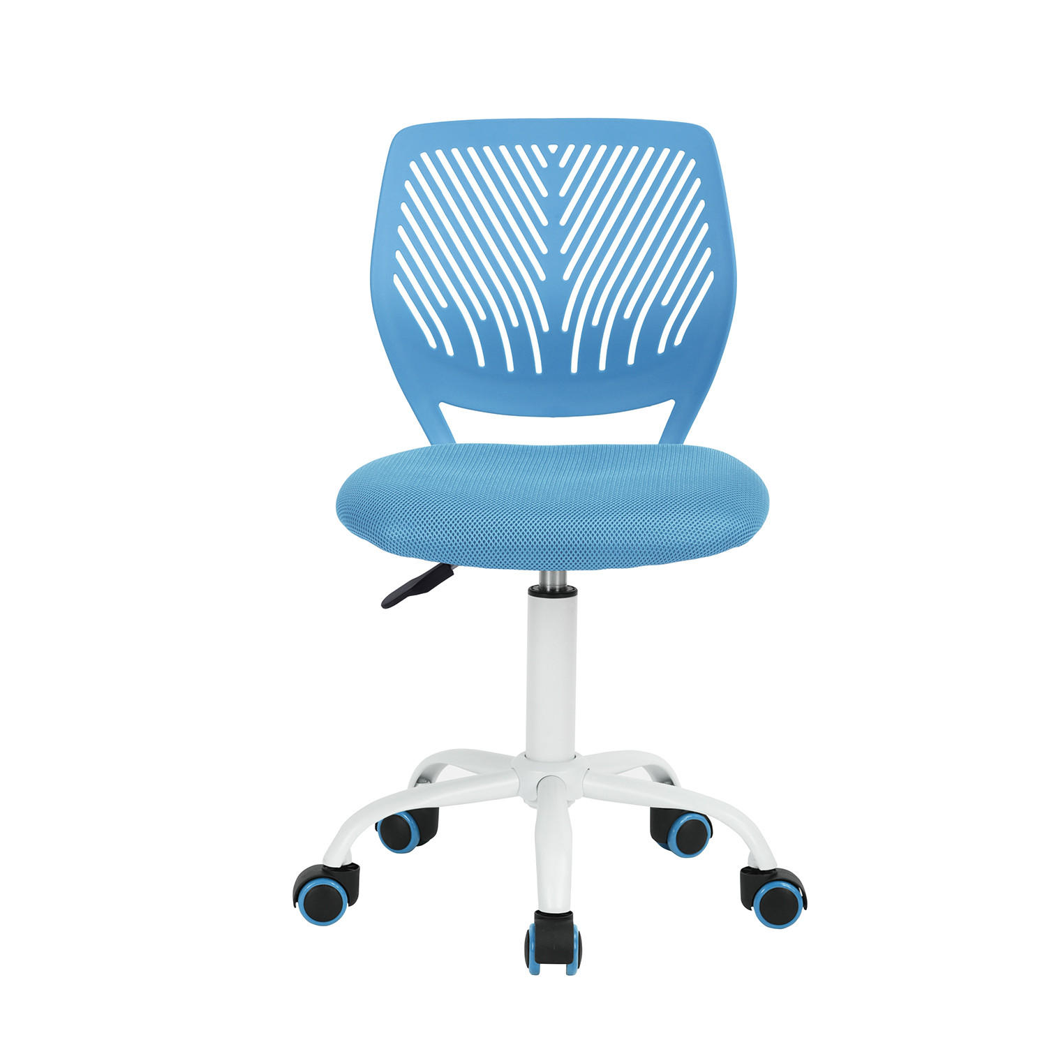 DREHSTUHL Blau - Blau/Weiß, Metall (38/87/39cm) - Urban Meuble