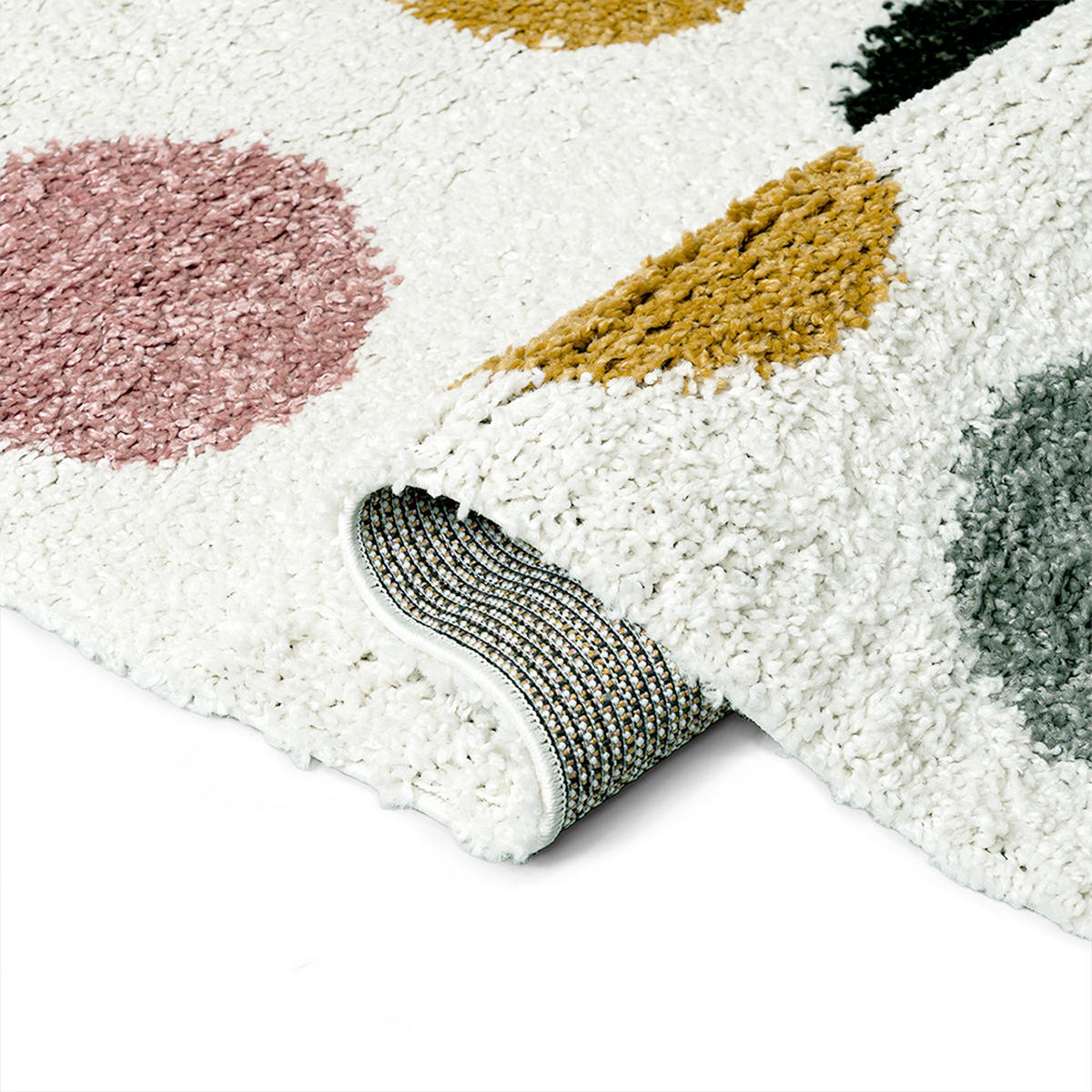 KINDERTEPPICH Ibi Estilo Mazovia 140x200cm Creme Rosa Geometrisch Langflor - Creme, Textil (140/200cm) - Mazovia