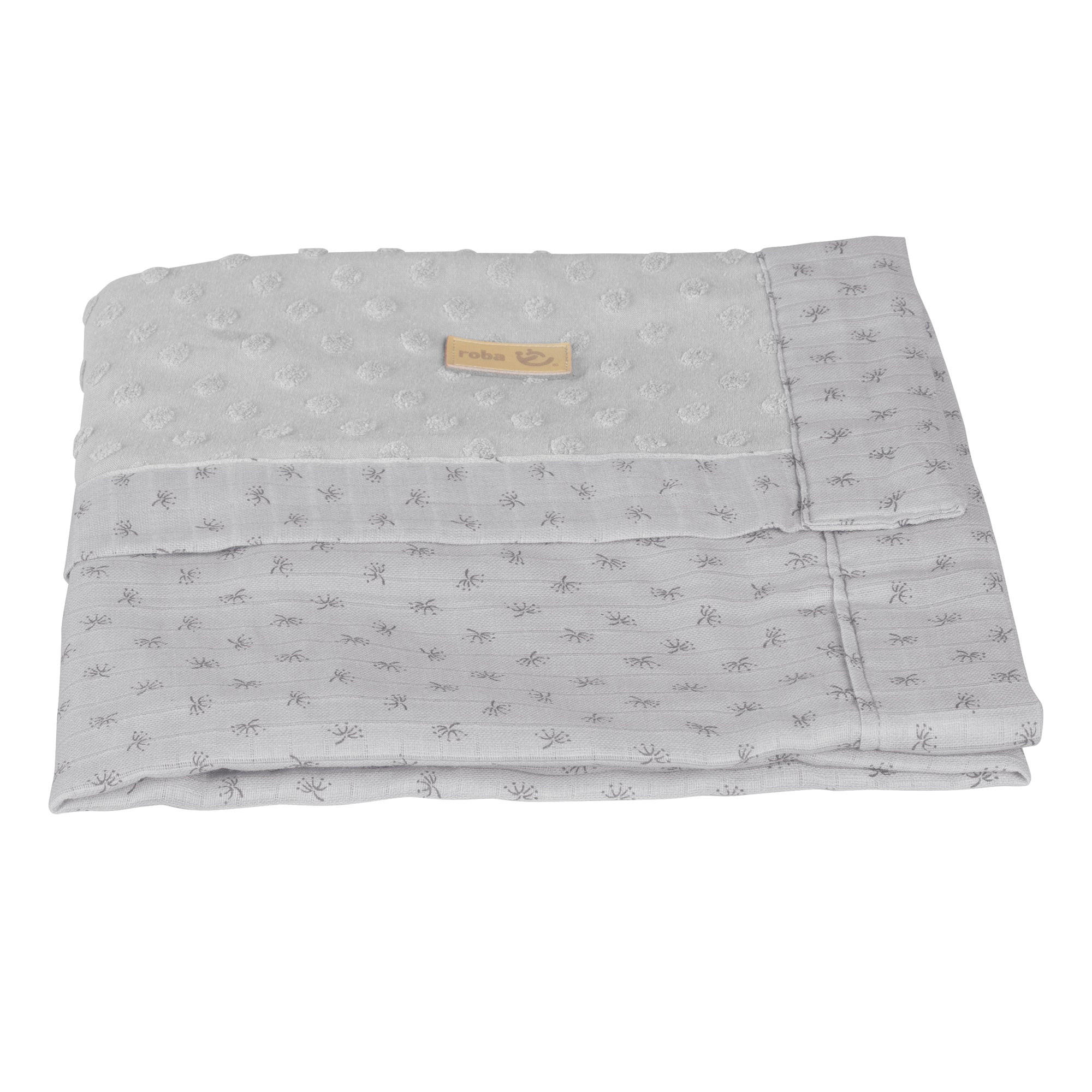 BABYDECKE 80 x 80 cm Lil Planet grau - Hellgrau, Textil (80/80cm) - Roba