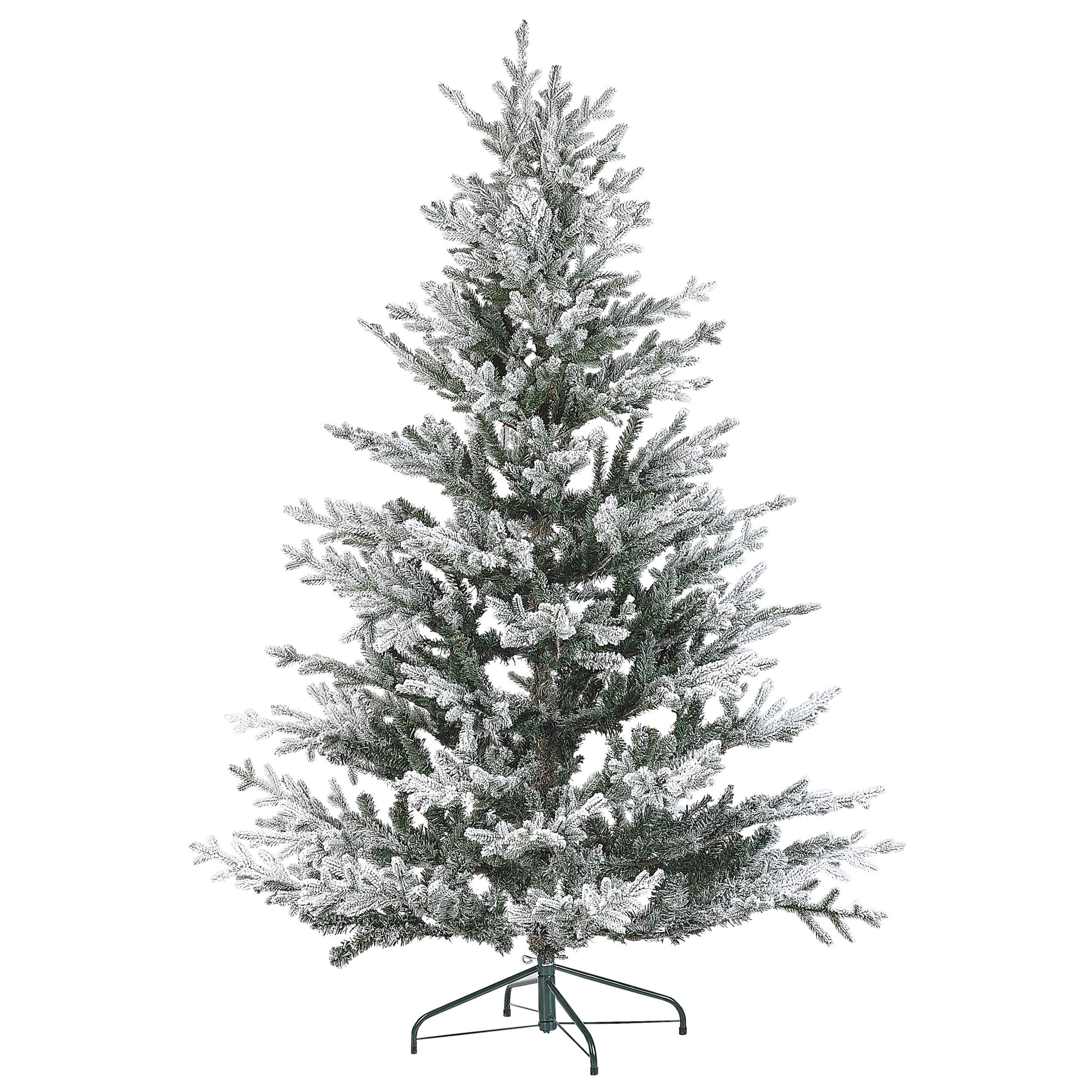 WEIHNACHTSBAUM 180 cm Weiß Brisco - Weiß, Kunststoff (180cm) - Beliani