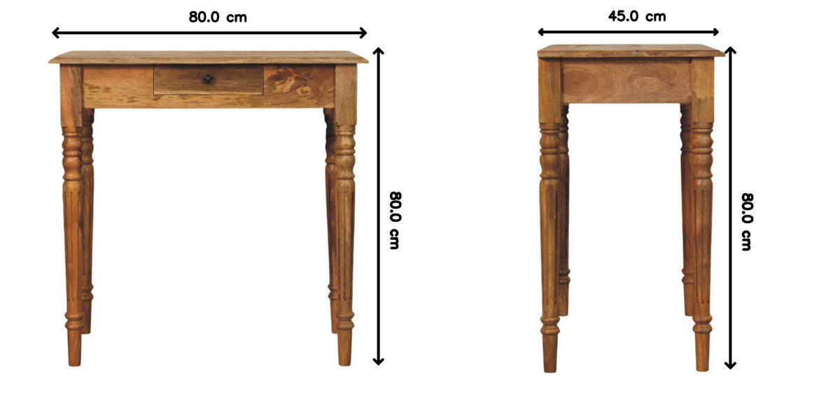 SCHREIBTISCH in Eichenoptik, 1 Schublade, Hellbraun - Braun, Holz (80/45/80cm) - Artisan Furniture