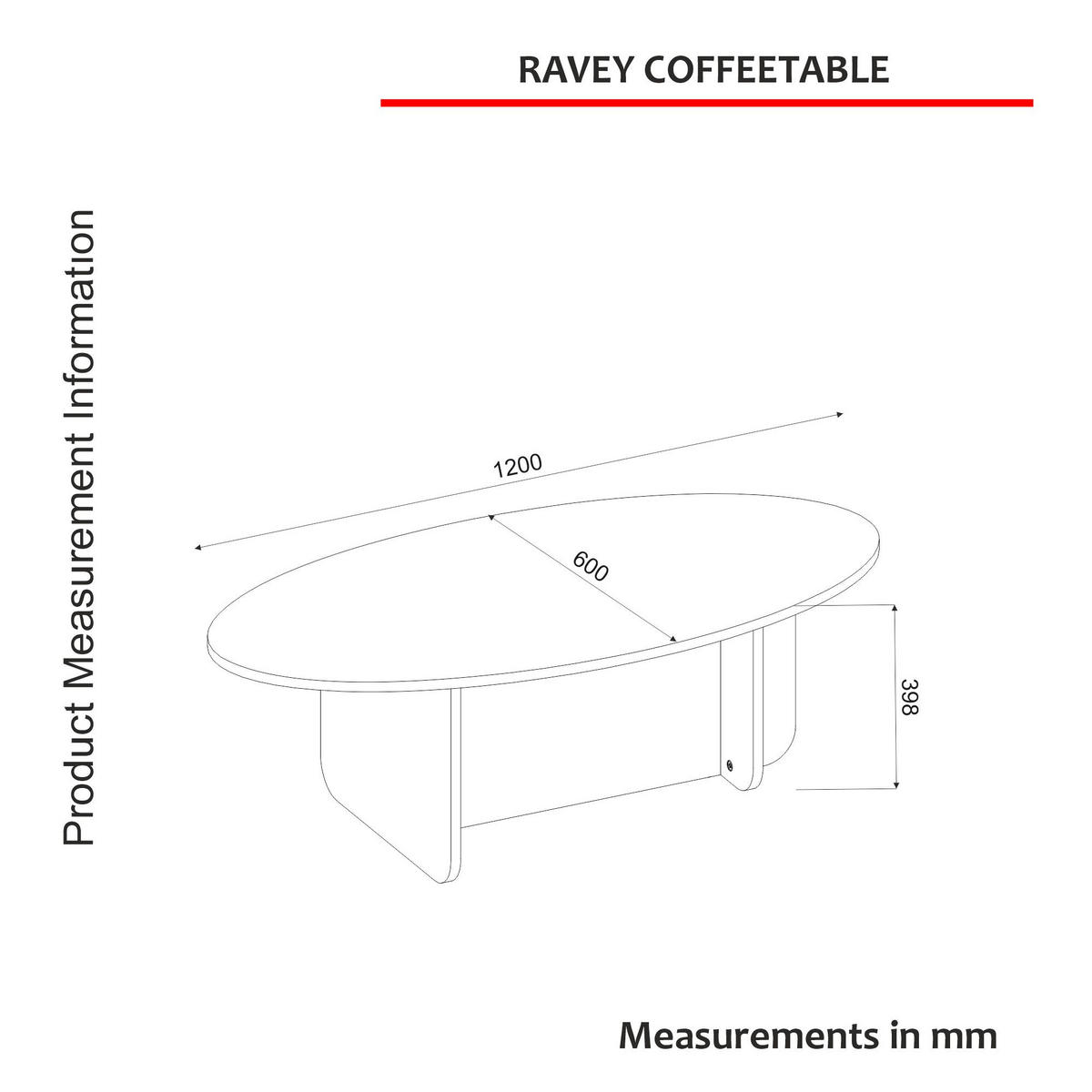 COUCHTISCH Luminous Schwarz Holzoptik 120x60 cm - Schwarz, Holzwerkstoff (60/120/40cm) - moebel17