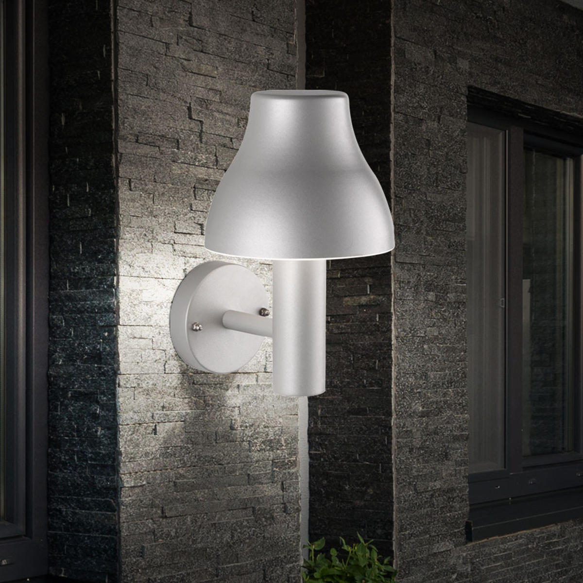 LED AUSSENLEUCHTE ALU Grau - Anthrazit, Metall (21.4/18/29cm) - Wofi