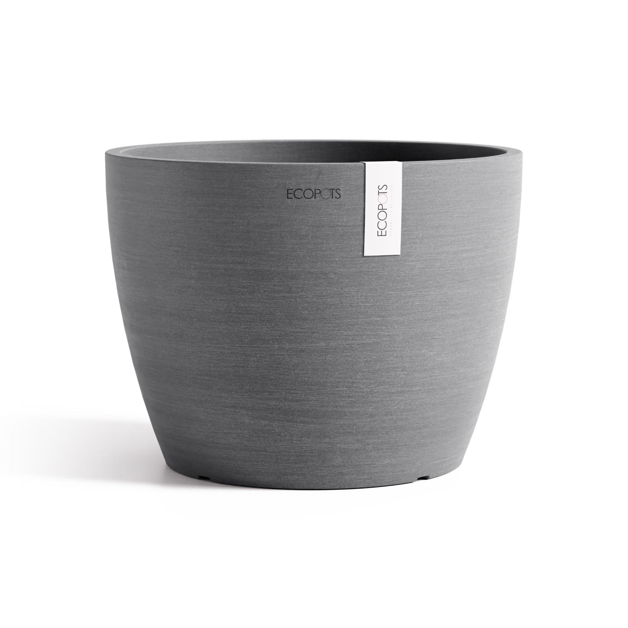 Ecopots Blumentopf Grau 17.7 cm