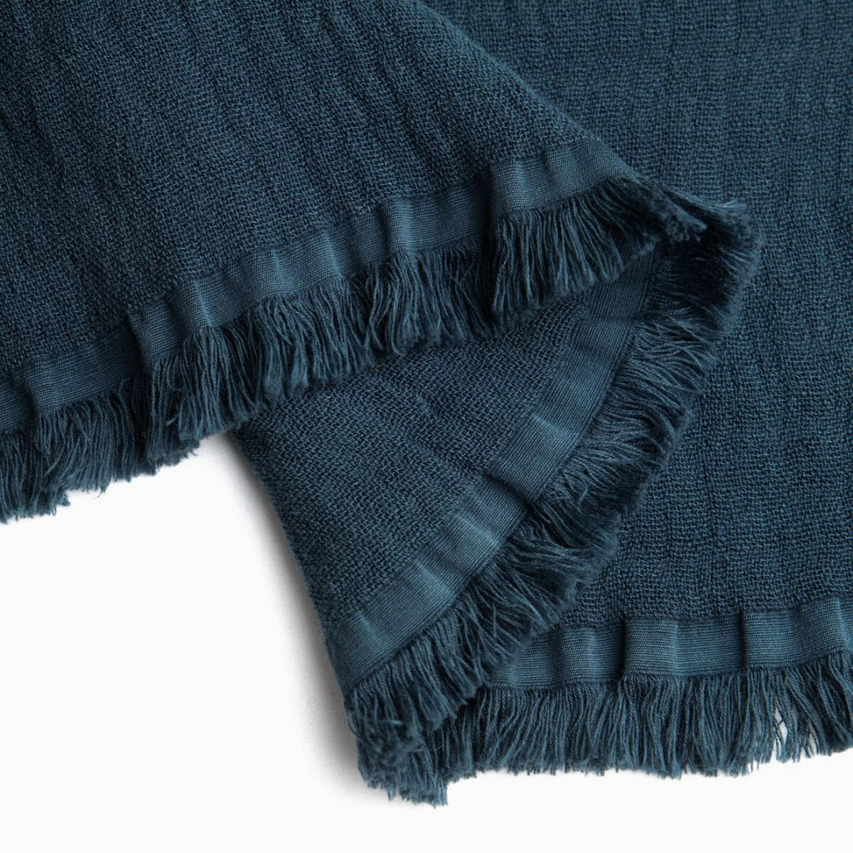 TAGESDECKE JUICY, 260x240cm, Baumwolle, Marineblau - Dunkelblau, Textil (260/240cm) - SOWL