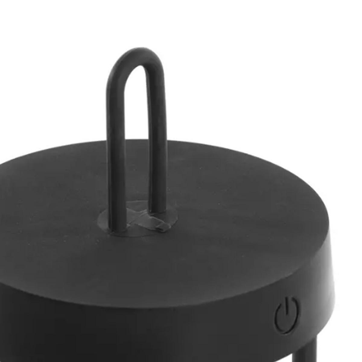 TISCHLEUCHTE AMPEHA Ø13x47 cm, Metall, Schwarz - Schwarz, Metall (13/13/47cm) - Light & Living