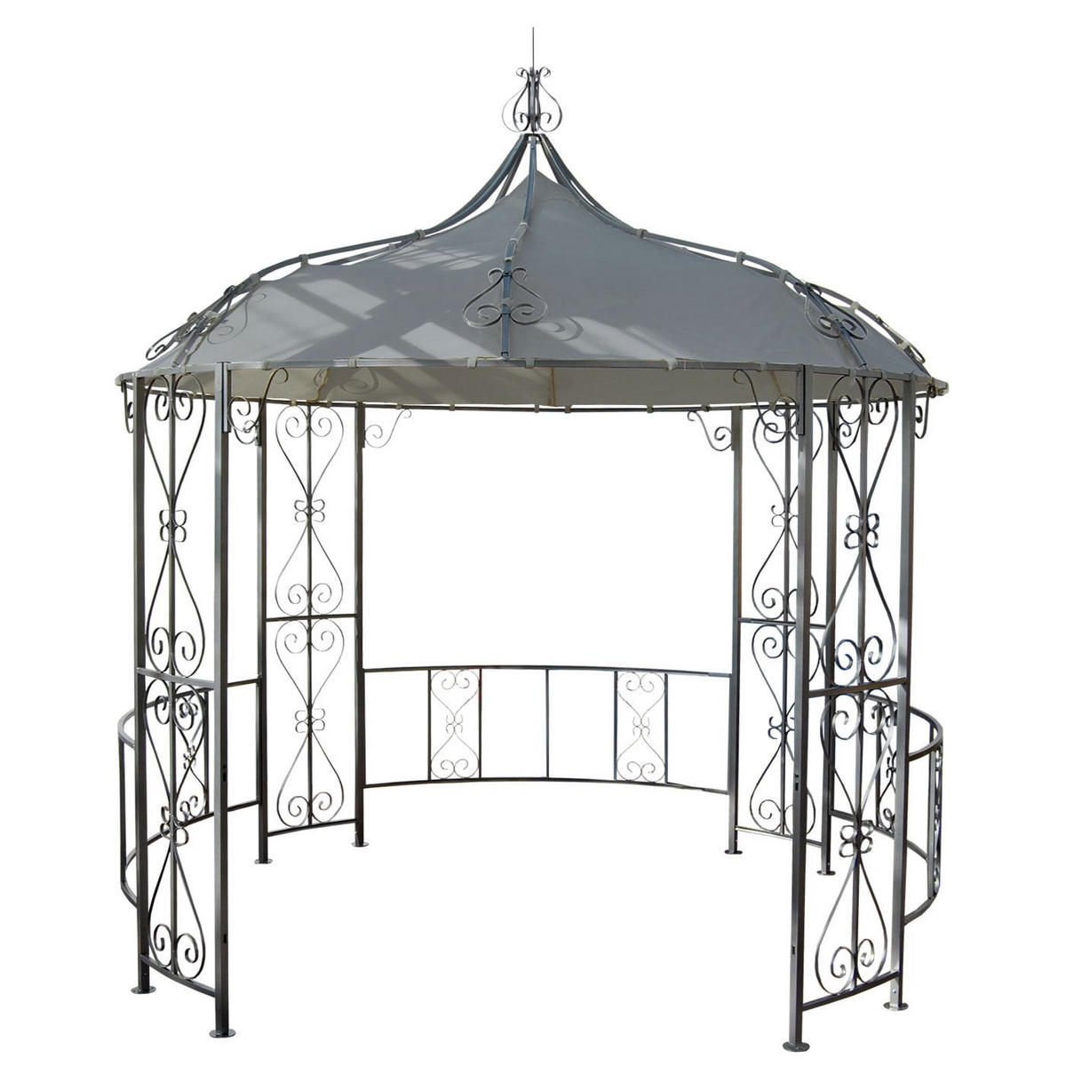 ERSATZDACH Pergola Almeria 300x300cm Hellgrau - Hellgrau, Textil (300/1/300cm) - BERLINLODGE