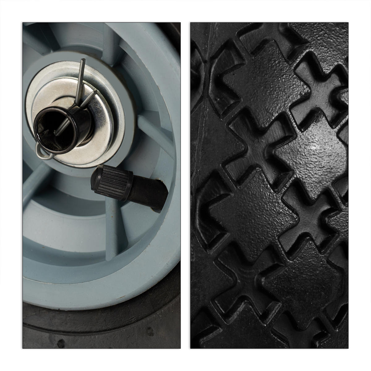 HANDWAGEN - Multicolor, Kunststoff/Metall (50/53.5/109cm) - Relaxdays