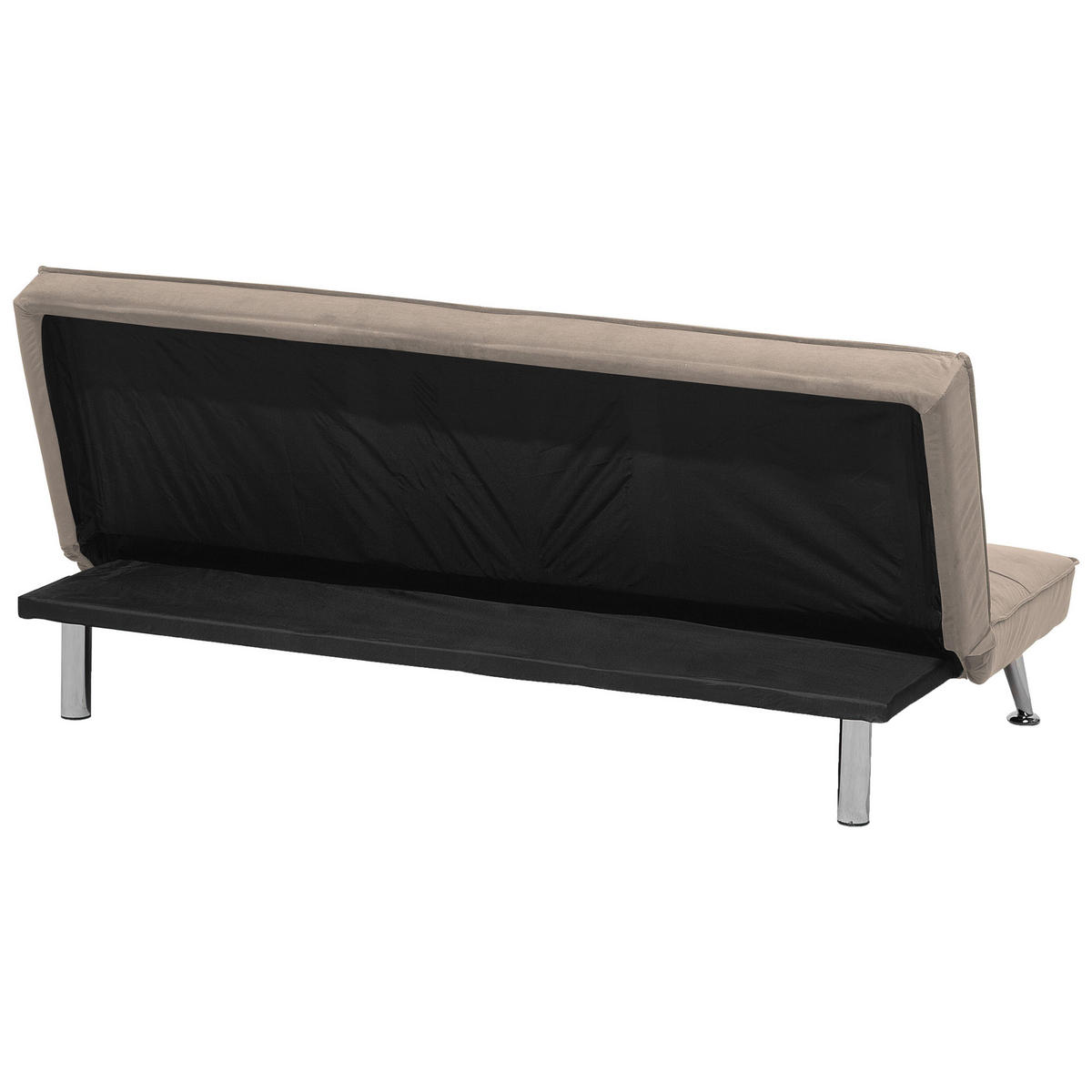 3-SITZER-SCHLAFSOFA Polyester Beige Hasle - Beige, Textil (168/75/88cm) - Beliani