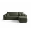 ECKSOFA mit Schlaffunktion SENNO Quelle 37 Rechts - Dunkelgrün, Textil (250/150cm) - Bedante