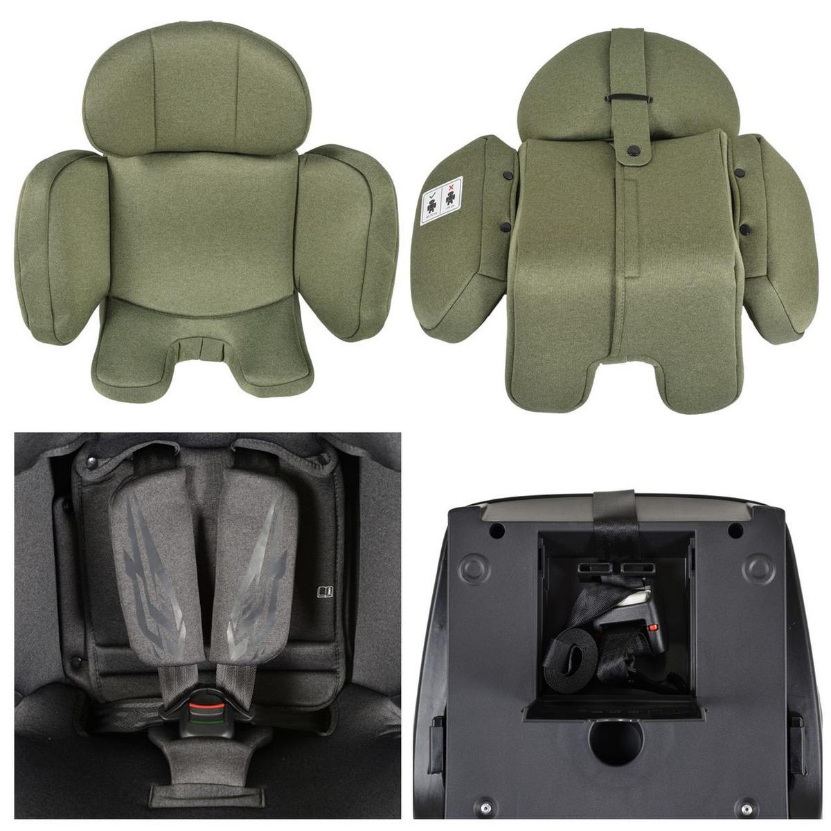 KINDERSITZ Draco i-Size grün (40-150cm) Isofix, 360° drehbar, Top Tether - Grün, Kunststoff (45/59/48cm) - Cangaroo