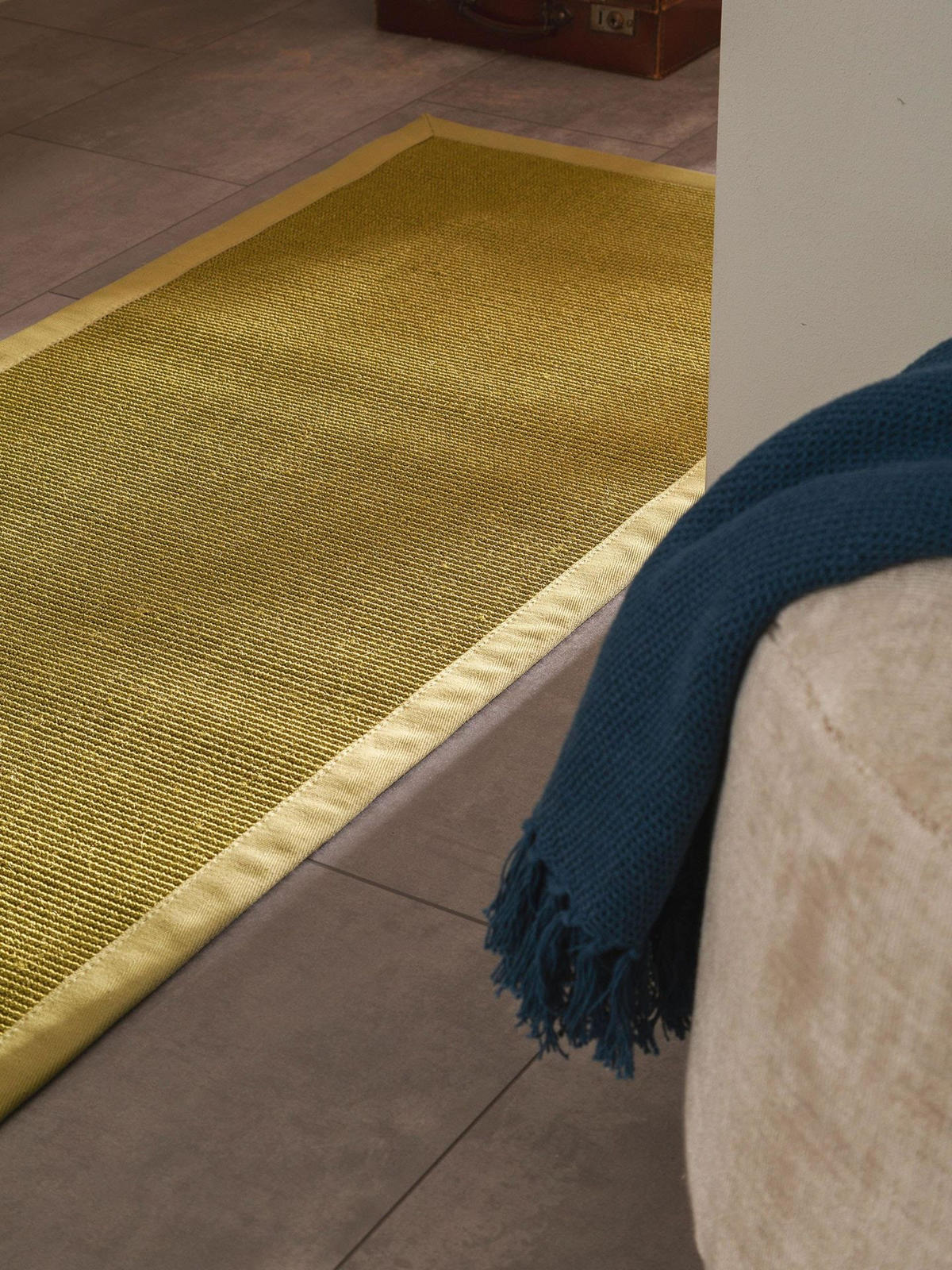 SISALTEPPICH Sana Grün 70x300 cm - Grün, Naturmaterialen (70/1cm) - KUNSTLOFT