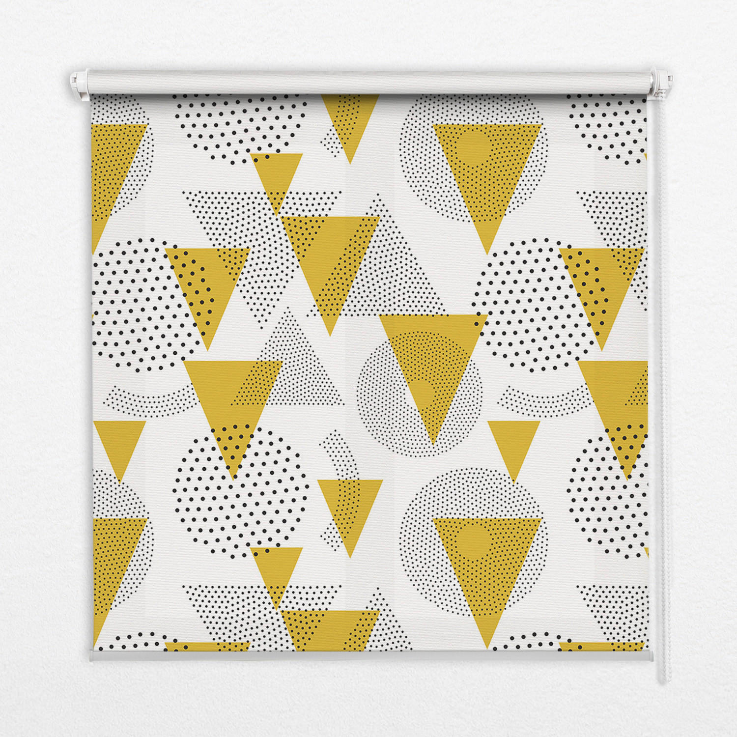 TULUP VNITŘNÍ roleta - okenní roleta - roleta - 60x140 cm - Trojúhelníky a kruhy z teček