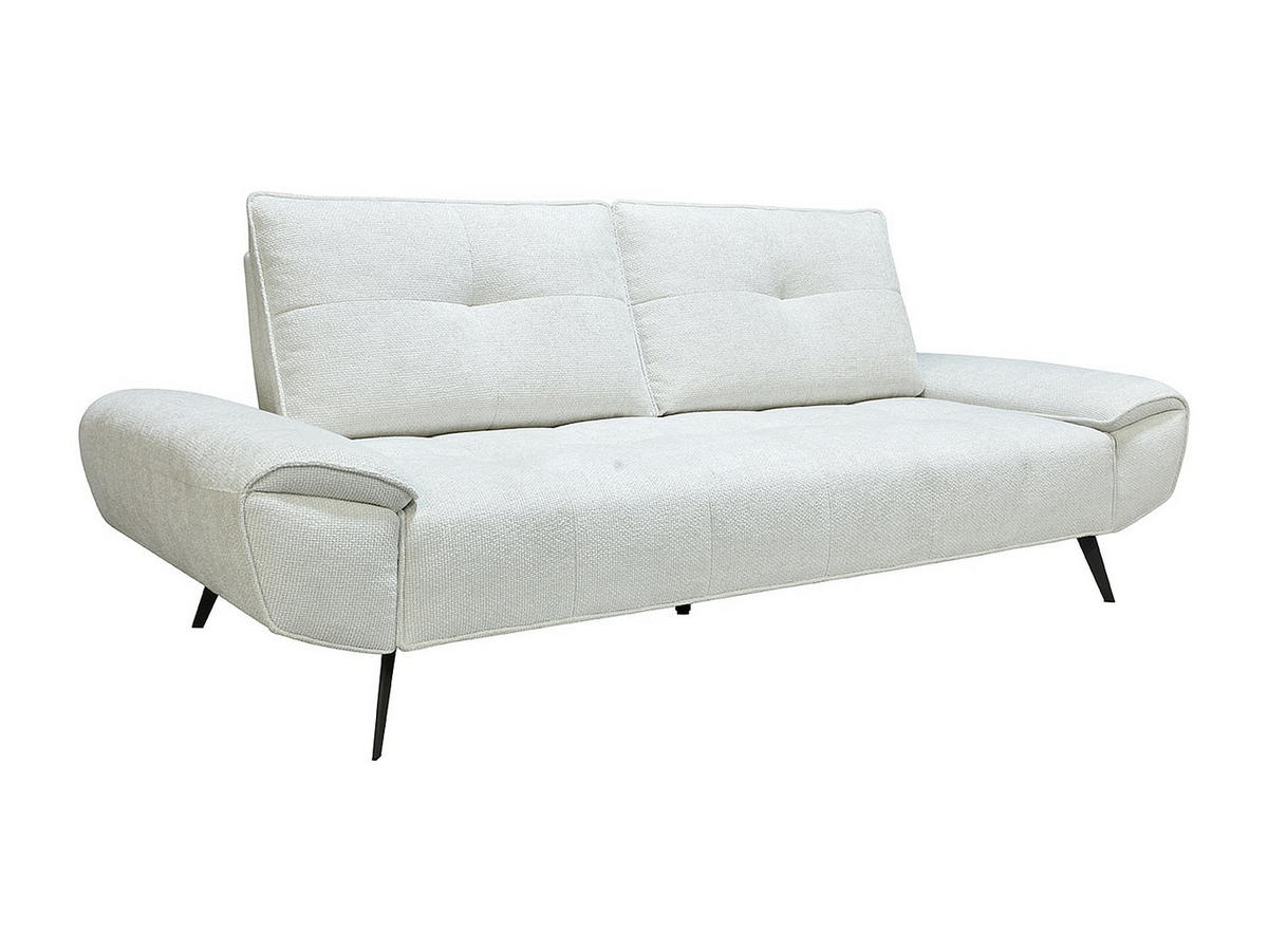 SOFA - 3 Personen - stoff - weiß Kelopa - Weiß, Textil/Metall (231/88/130cm) - Vente-Unique