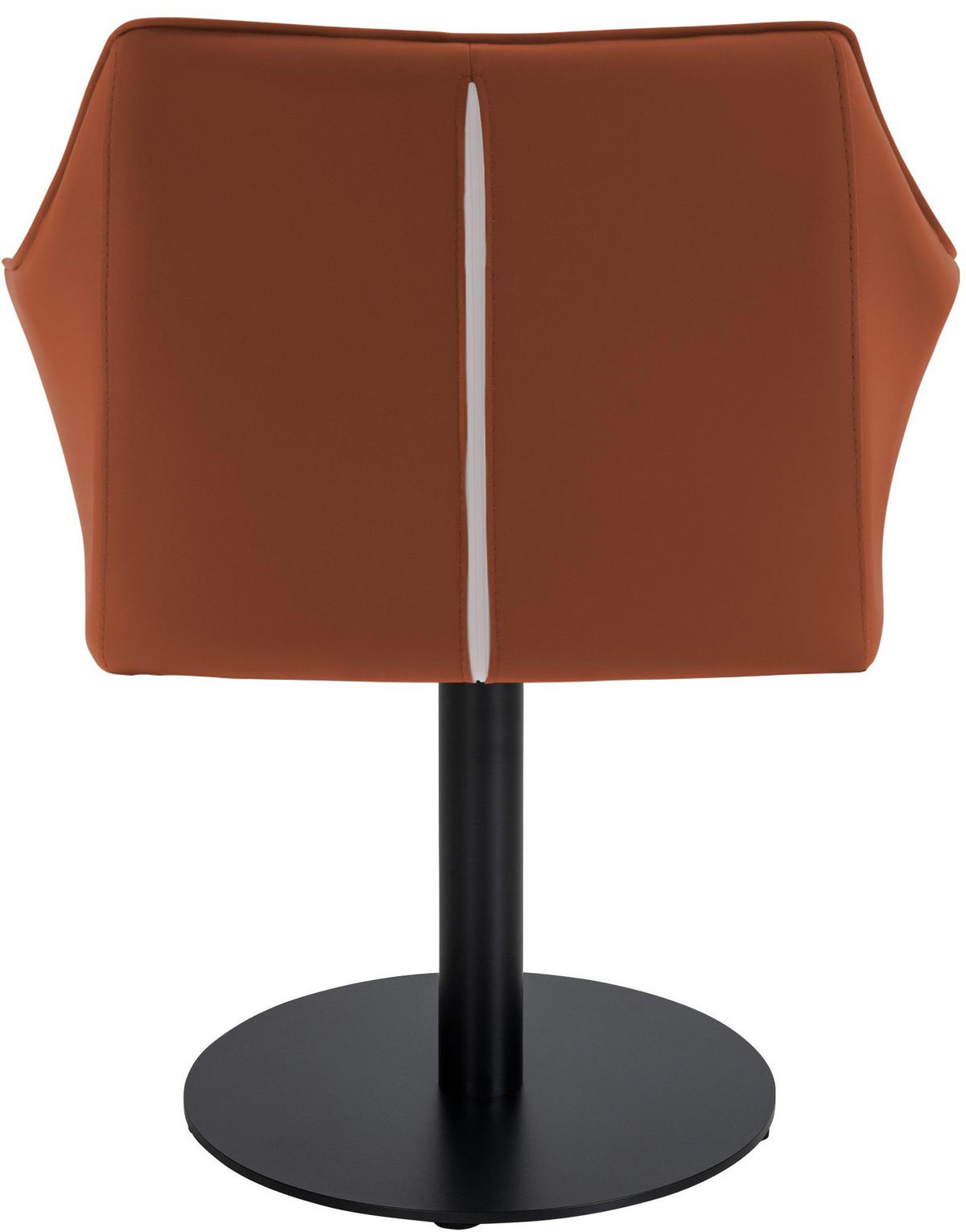 SESSEL Lederlook hellbraun - Hellbraun/Schwarz, Textil/Metall (64/75/48cm) - CLP