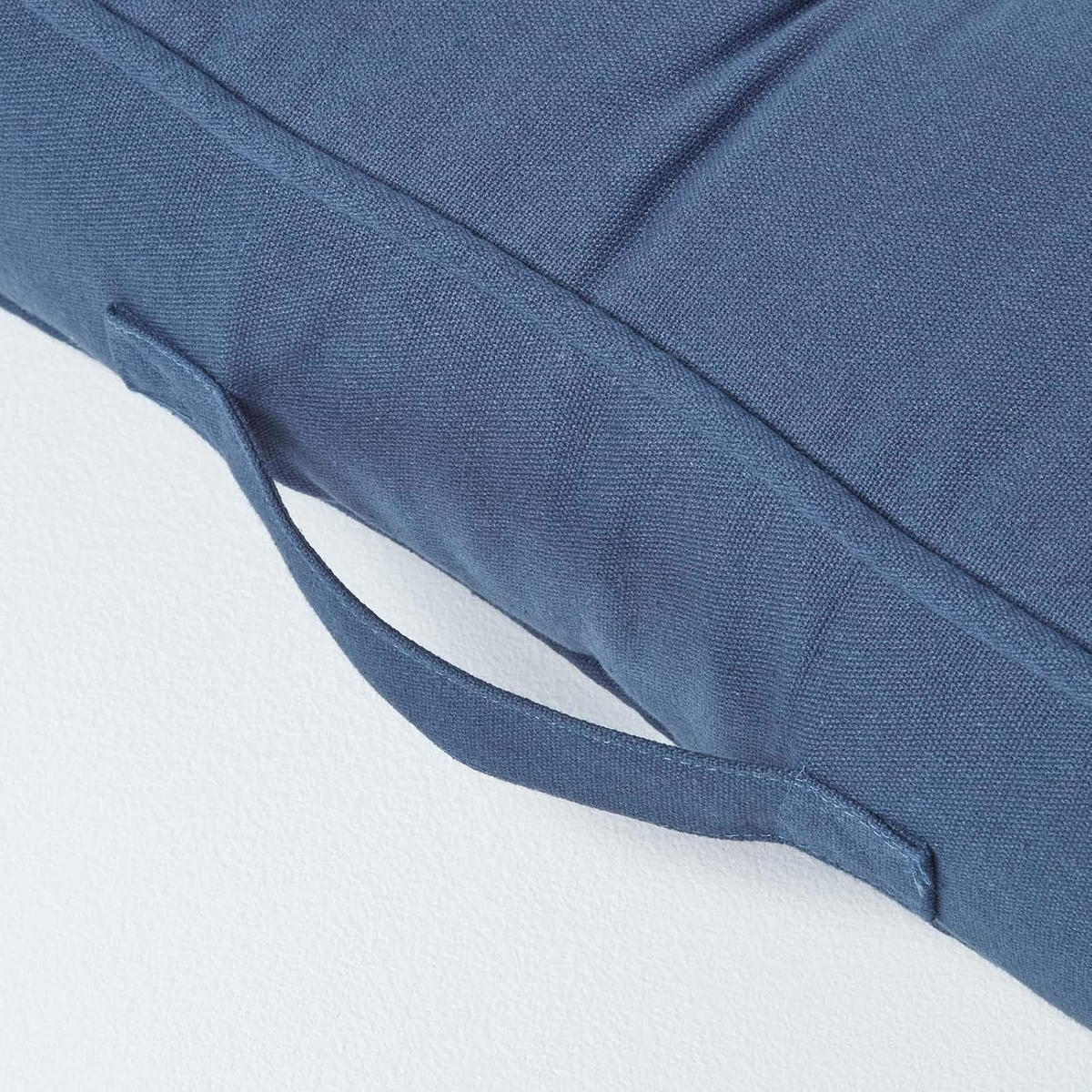SITZKISSEN dunkelblau 50/50/10 cm – Sesselkissen, Baumwolle - Dunkelblau, Textil (50/50/10cm) - Homescapes