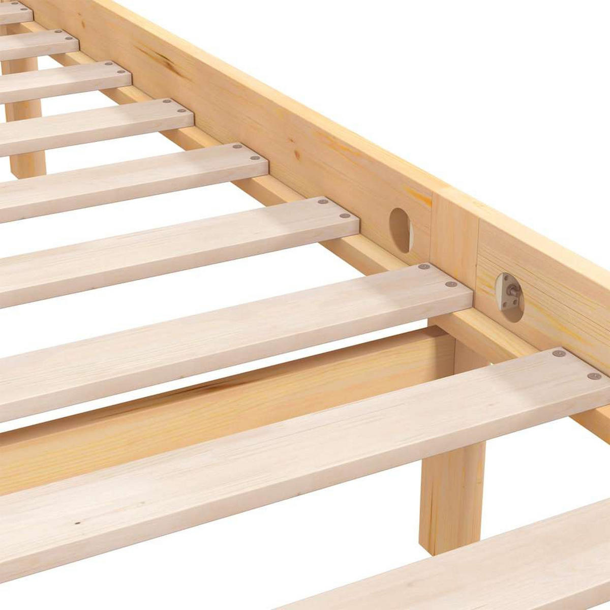 MASSIVHOLZBETT Kiefer 180/200 Cm - Braun, Holz (180/200cm) - vidaXL