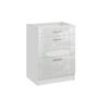 UNTERSCHRANK d60 3sz weiss glanz - Weiß Hochglanz, Holzwerkstoff (60/82/44cm) - roe furniture