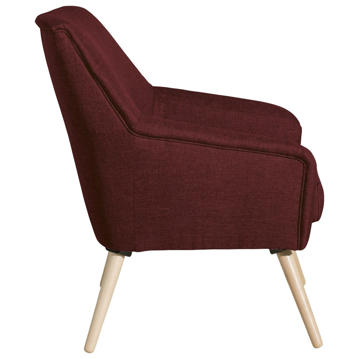 SESSEL Kachka Bezug Flachgewebe Buche natur / rot - Rot, Kunststoff (67/81/71cm) - 58aufmkessel