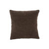 DEKOKISSEN Lana 45/45/8 cm - Dunkelbraun, Kunststoff (45/45cm) - Present Time