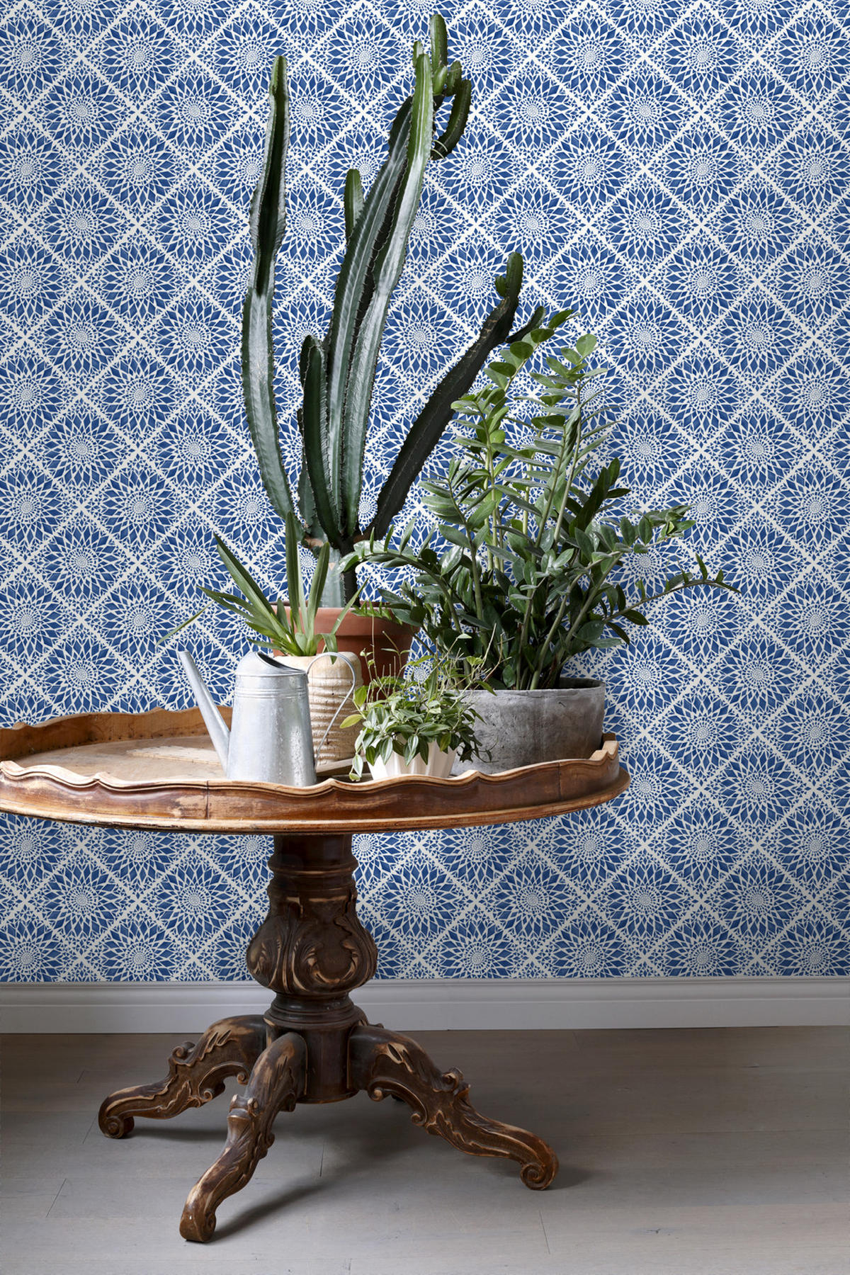 TAPETE Fliesenmuster 53 cm x 10.05 m - Blau, Papier (53/1000cm) - ESTAhome