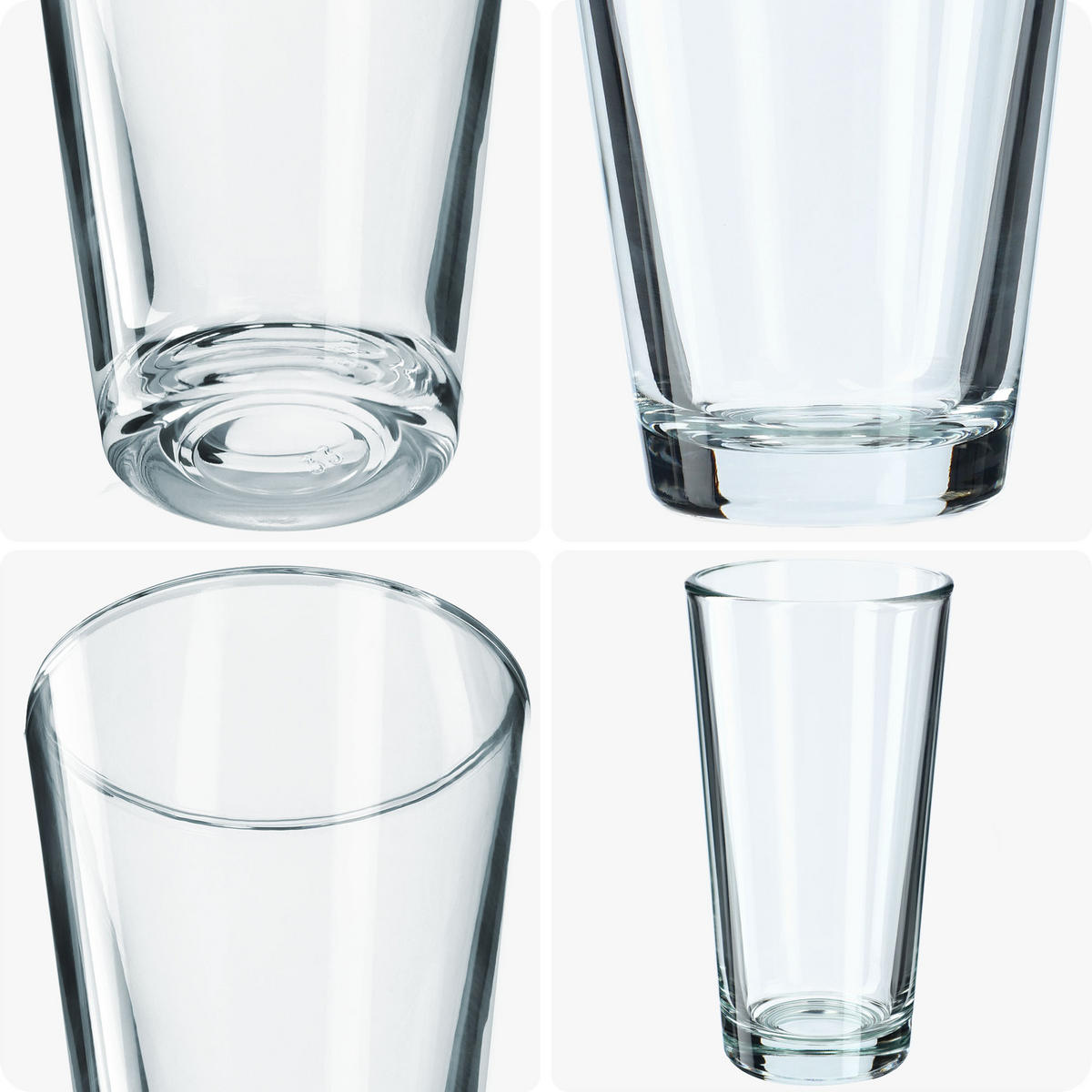 KADAX 4x Gläser 340ml für Getränke Getränke Wasser Glas Set Set - Transparent, Glas (0.34L) - KADAX