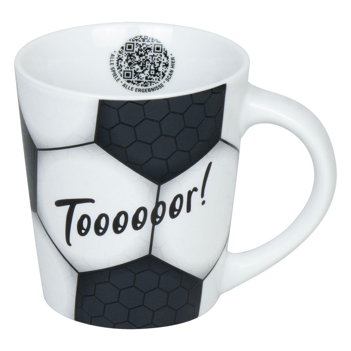 KAFFEEBECHER Fußball - Tooooor! - Naturfarben, Keramik (0.38L) - Könitz