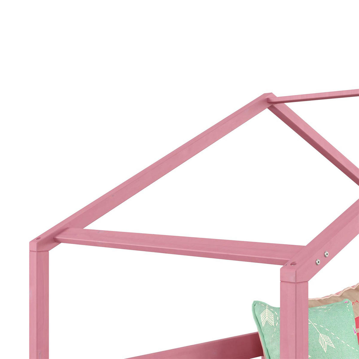 HAUSBETT RENA 90X200 CM - Rosa, Holz (96/138/206cm) - IDIMEX