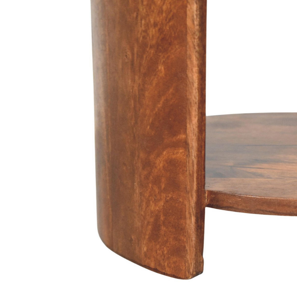 HOCKER mit Roasted-Almond-Finish, 1 offene Ablage, Ledersitz, kakaobraun - Braun, Leder/Holz (38/41/38cm) - Artisan Furniture