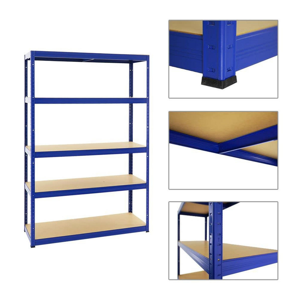 SCHWERLASTREGAL Big Elephant S 2er-Set mit 2x 180x120x45 cm Fachlast 250 kg Blau - Blau, Metall (240/180/45cm) - PROREGAL
