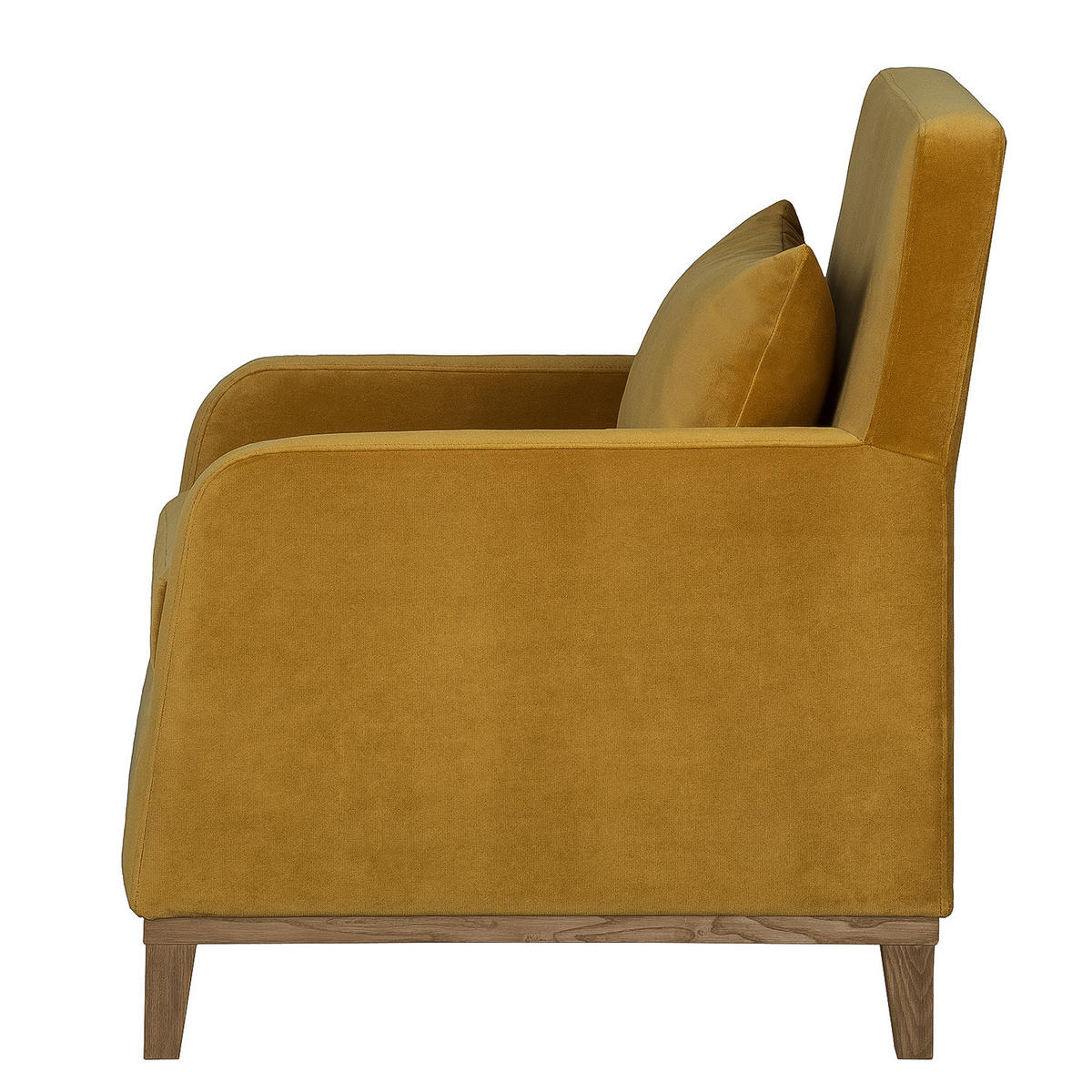 SESSEL - Gelb, Holz/Textil (70/88/84cm) - home24