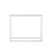 KONSOLENTISCH Well 100 Weiß, Weiße Beine - Weiß, Holzwerkstoff/Metall (25/100/80cm) - Bettso