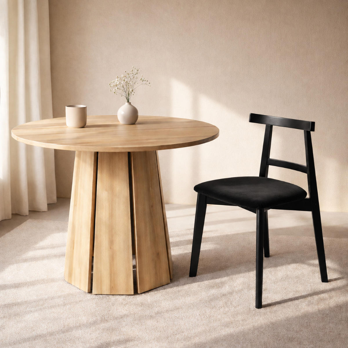 STUHL Angela 76 x 47 x 48 cm, schwarz - Schwarz, Metall (47/76/48cm) - Margaret Hadas24