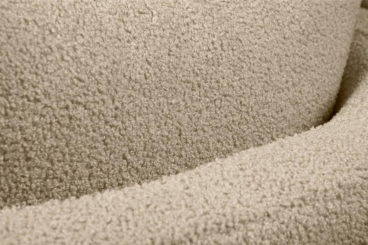 DREHSESSEL RAGGI 360° Drehfunktion mit inklusive dekorativem Kissen, Beige - Beige, Textil (92/75/94cm) - KONSIMO®