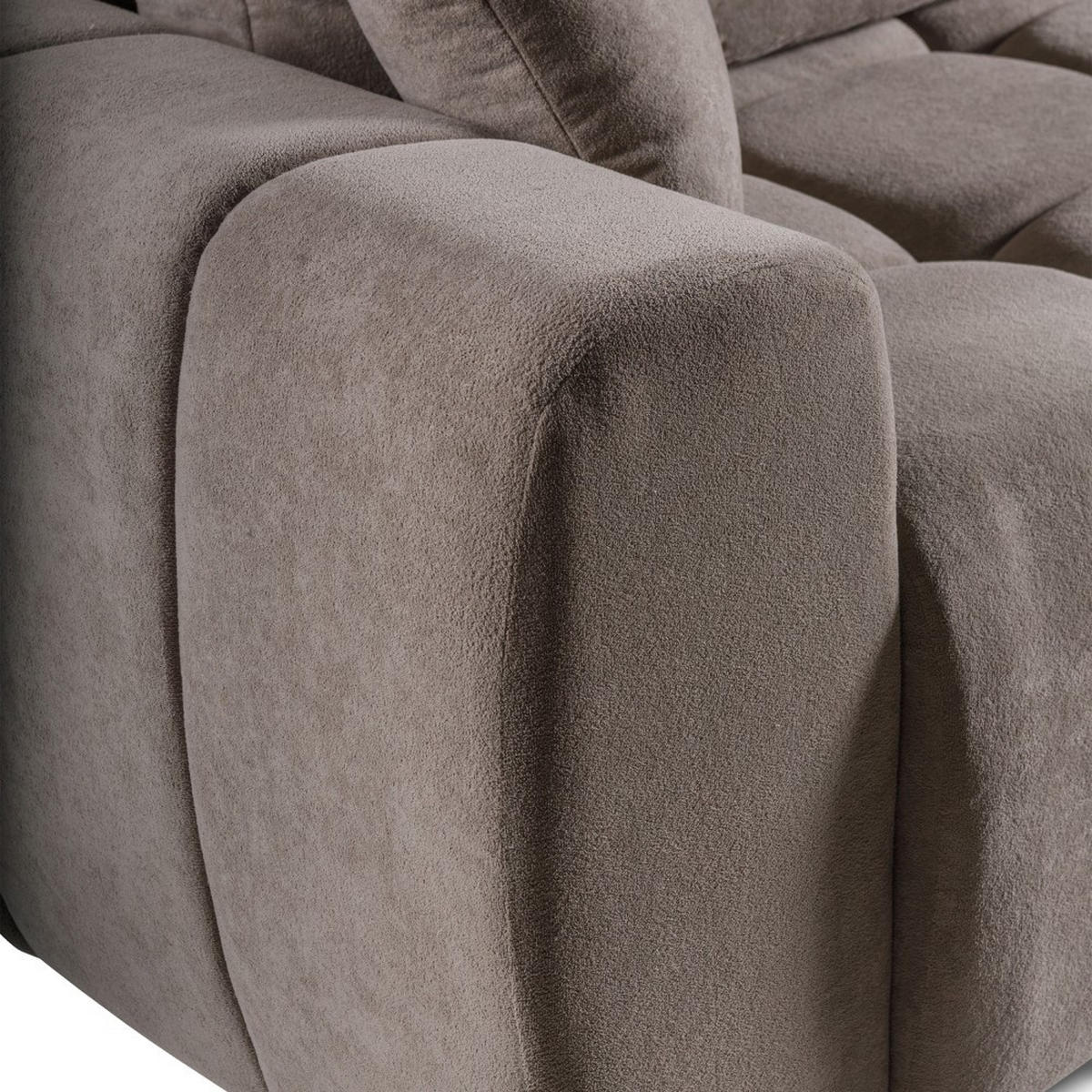 SCHLAFSOFA 3-Sitzer Favi mit Schlaffunktion, Braun - Braun, Textil (263/93/105cm) - Beautysofa