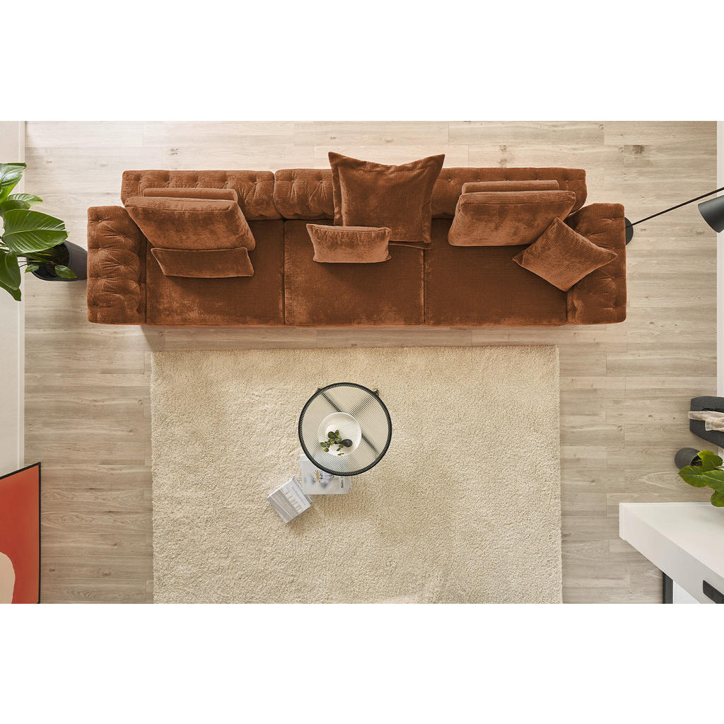 Thumbnail - Kawola Sofa, Rotbraun, Textil, Echtholz, 2-Sitzer, Füllung: Kaltschaum, 107x39x107 cm, Wohnzimmer, Sofas & Couches, Sofa...