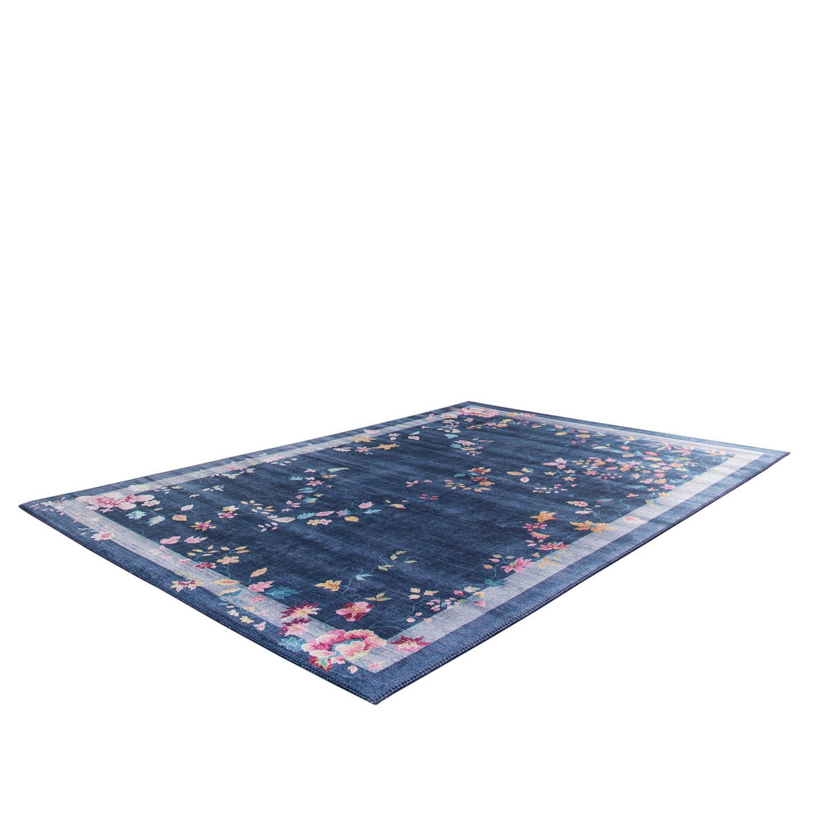 TEPPICH mit englischer Nahtverarbeitung blau - Blau, Textil (160/230cm) - AFK Living