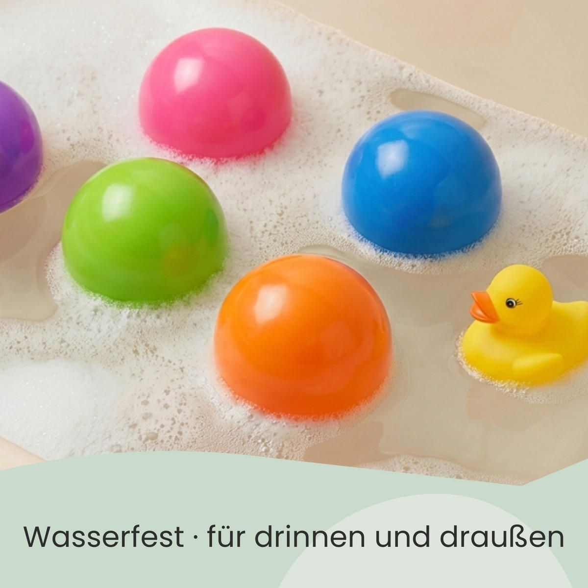 BÄLLEBAD-BÄLLE 50 Stück, pastell, 5,5 cm - Lila/Multicolor, Kunststoff (5.5/5.5/5.5cm) - Littletom