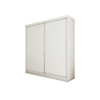 SCHWEBETÜRENSCHRANK SOFIA 200/216/61 cm 2-türig Weiß - Weiß, Holzwerkstoff (200/216/61cm) - MASSENO