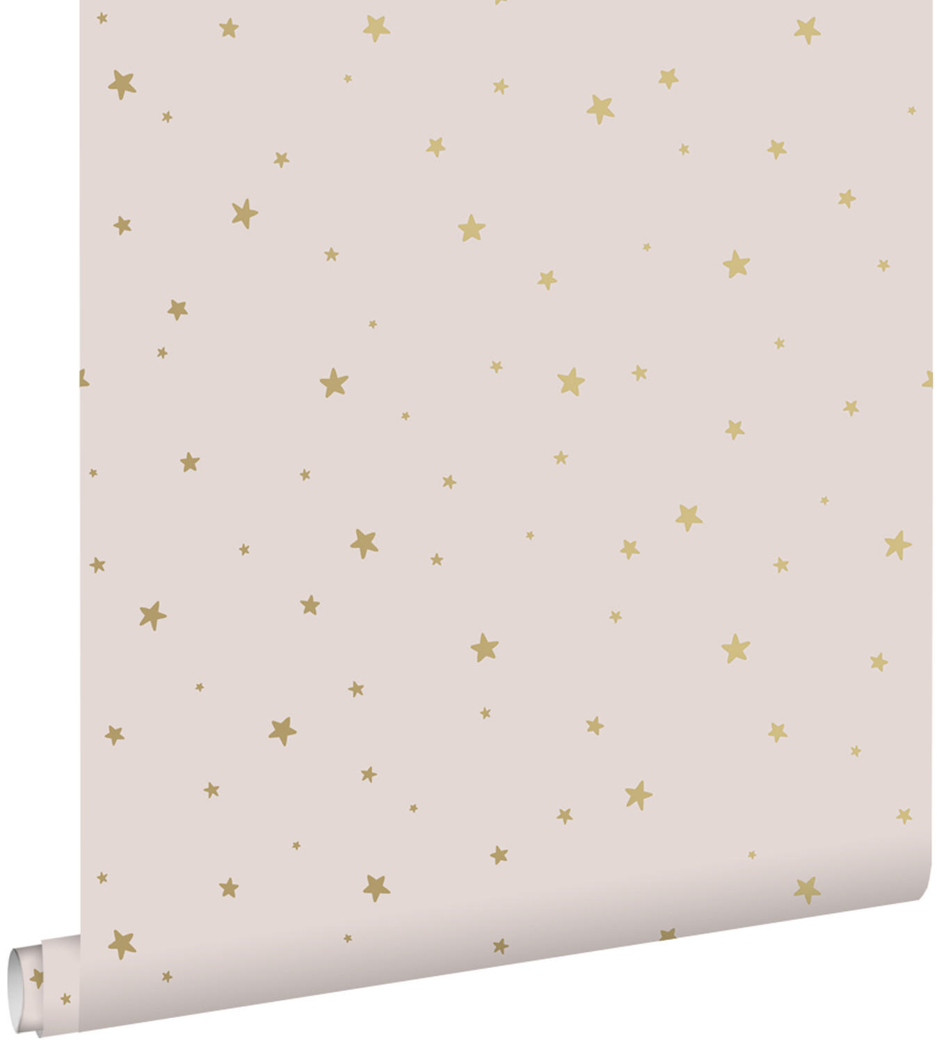 TAPETE kleine Sterne 53 cm x 10.05 m - Pink, Papier (53/0.1cm) - ESTAhome