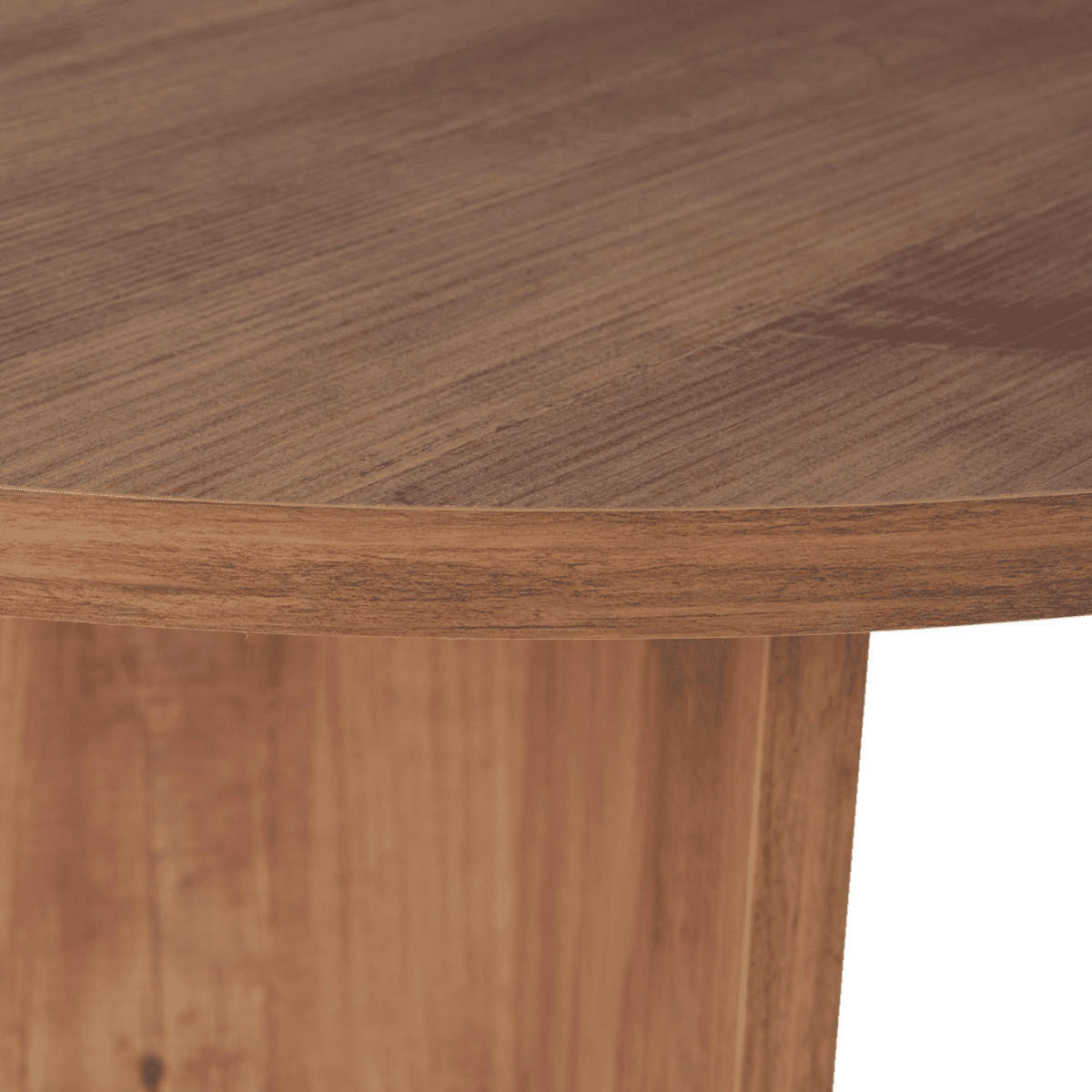 ESSTISCH mit ovaler Tischplatte L200 cm 90/200/75 cm - Kieferfarben, Holzwerkstoff (200/90/75cm) - Calicosy